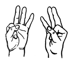 Мудры-йога пальцев Mudra-05