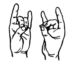 Мудры-йога пальцев Mudra-11
