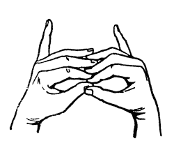 Мудры-йога пальцев Mudra-15