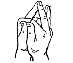 Мудры-йога пальцев Mudra-19
